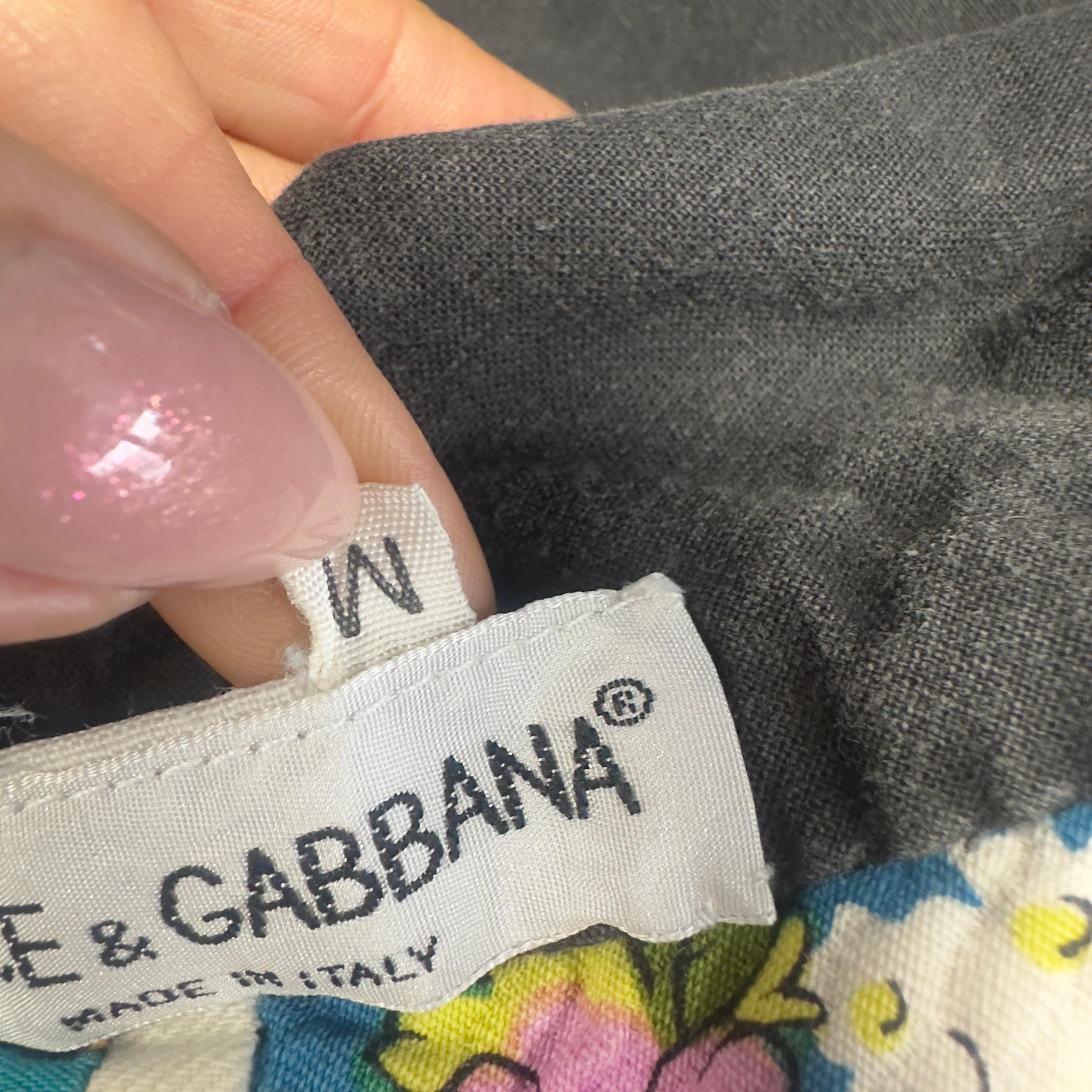 Brown Dolce & Gabbana — Cappello Patchwork Floreale in Cotone in vendita