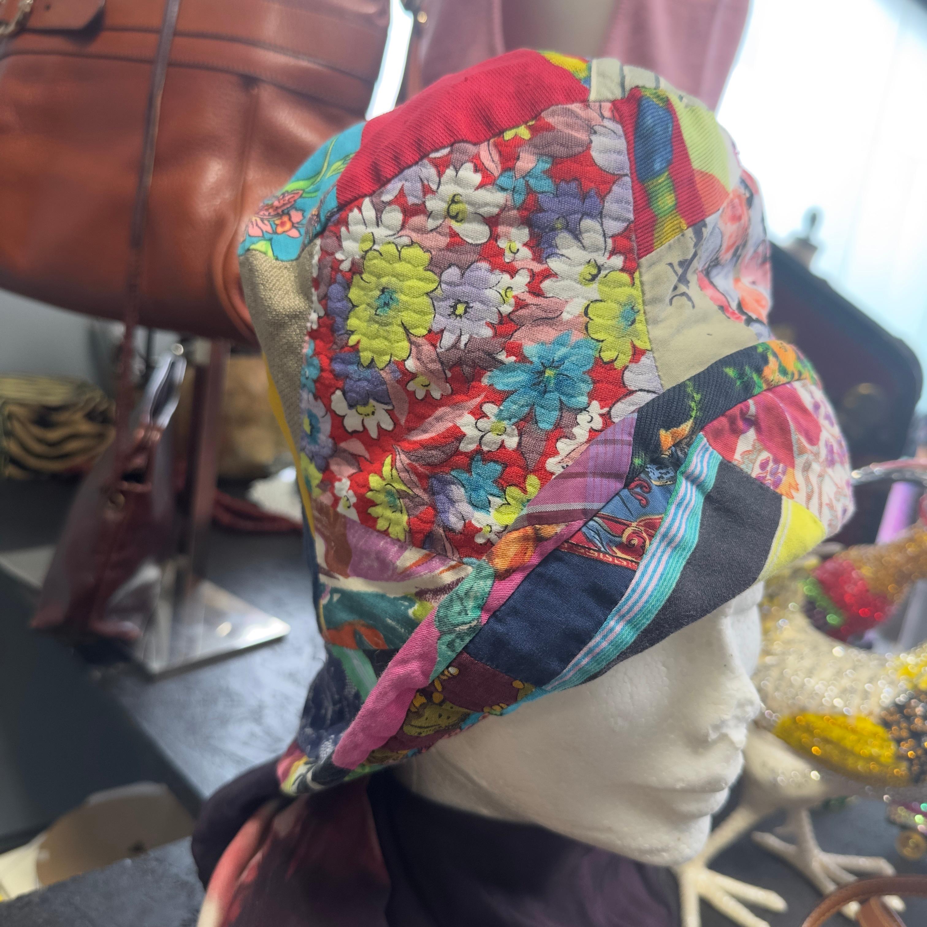 Dolce & Gabbana — Cappello Patchwork Floreale in Cotone in vendita 2