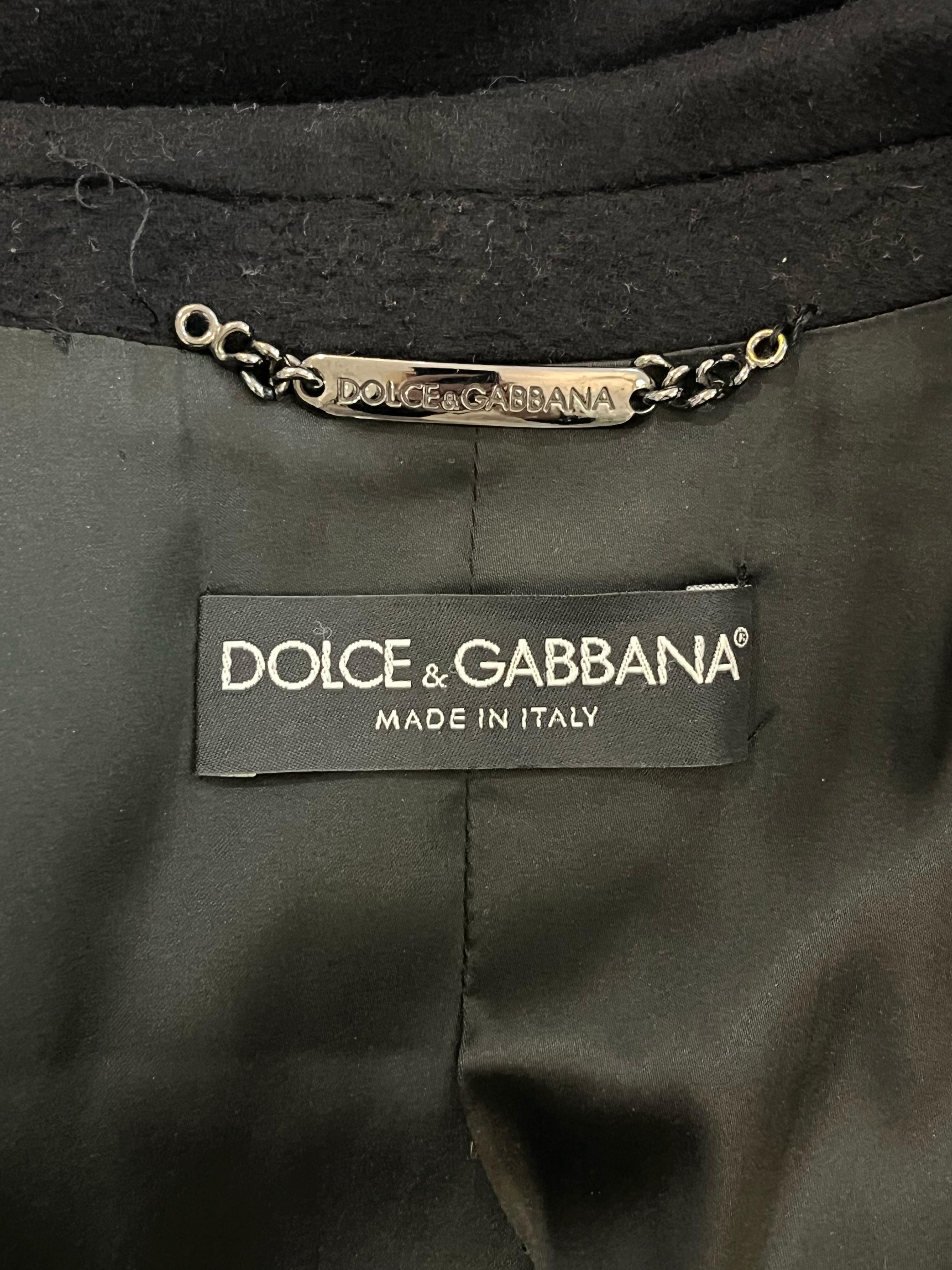 Dolce & Gabbana Cashmere & Wool Coat For Sale 1
