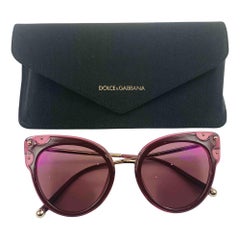Dolce & Gabbana Cat-Eye Oversized Sunglasses in Pink