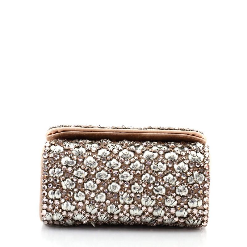Women's or Men's Dolce & Gabbana Chain Full Flap Bag Embellished Satin Small