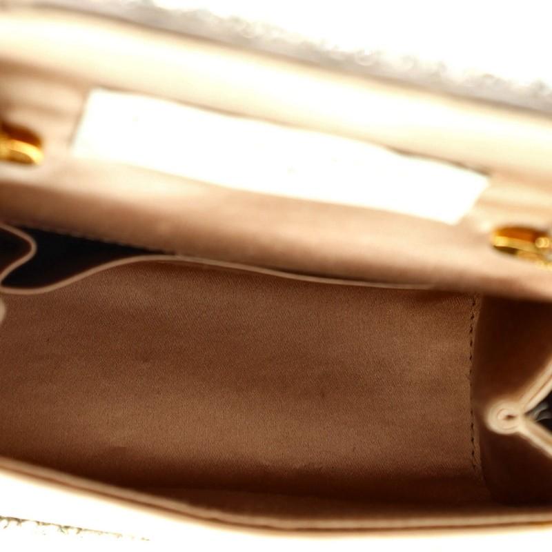 Dolce & Gabbana Chain Full Flap Bag Embellished Satin Small 1