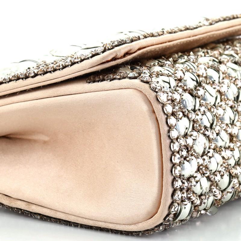 Dolce & Gabbana Chain Full Flap Bag Embellished Satin Small 2