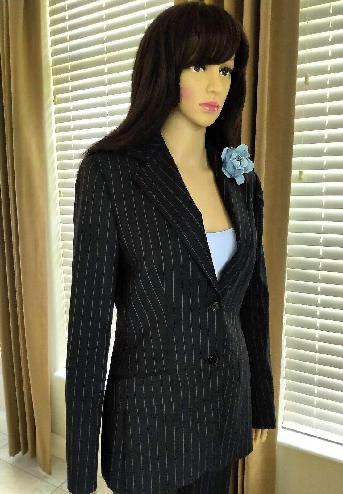 black and sky blue suit