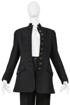 Dolce & Gabbana Charcoal Wool Suit Ensemble