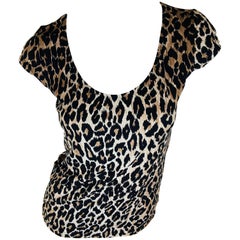 Dolce 
Gabbana Cheetah Print Top