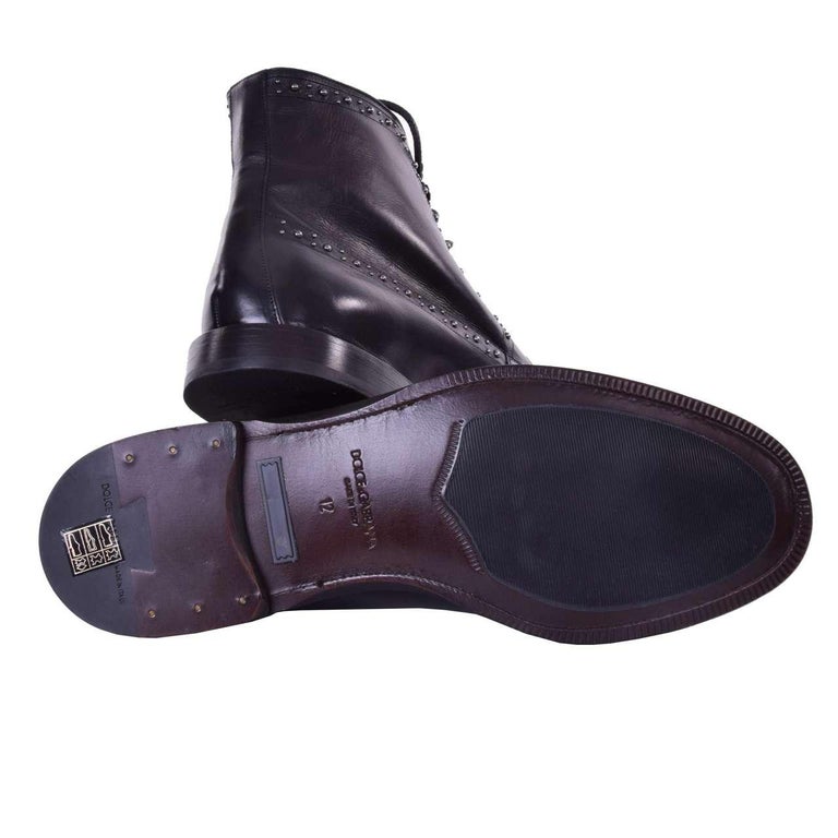 Dolce & Gabbana Bordeaux Chelsea Men Short Ankle Boots Shoes