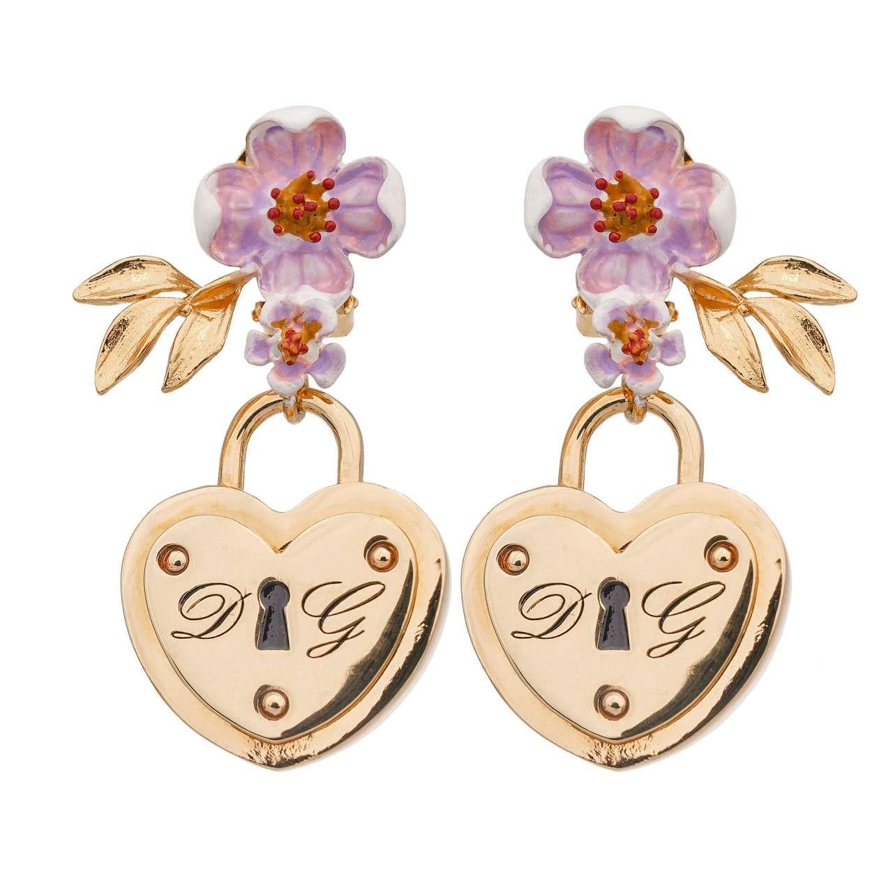 dolce and gabbana logo earrings