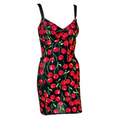 Mini-robe moulante bustier Dolce & Gabbana à imprimé cerises