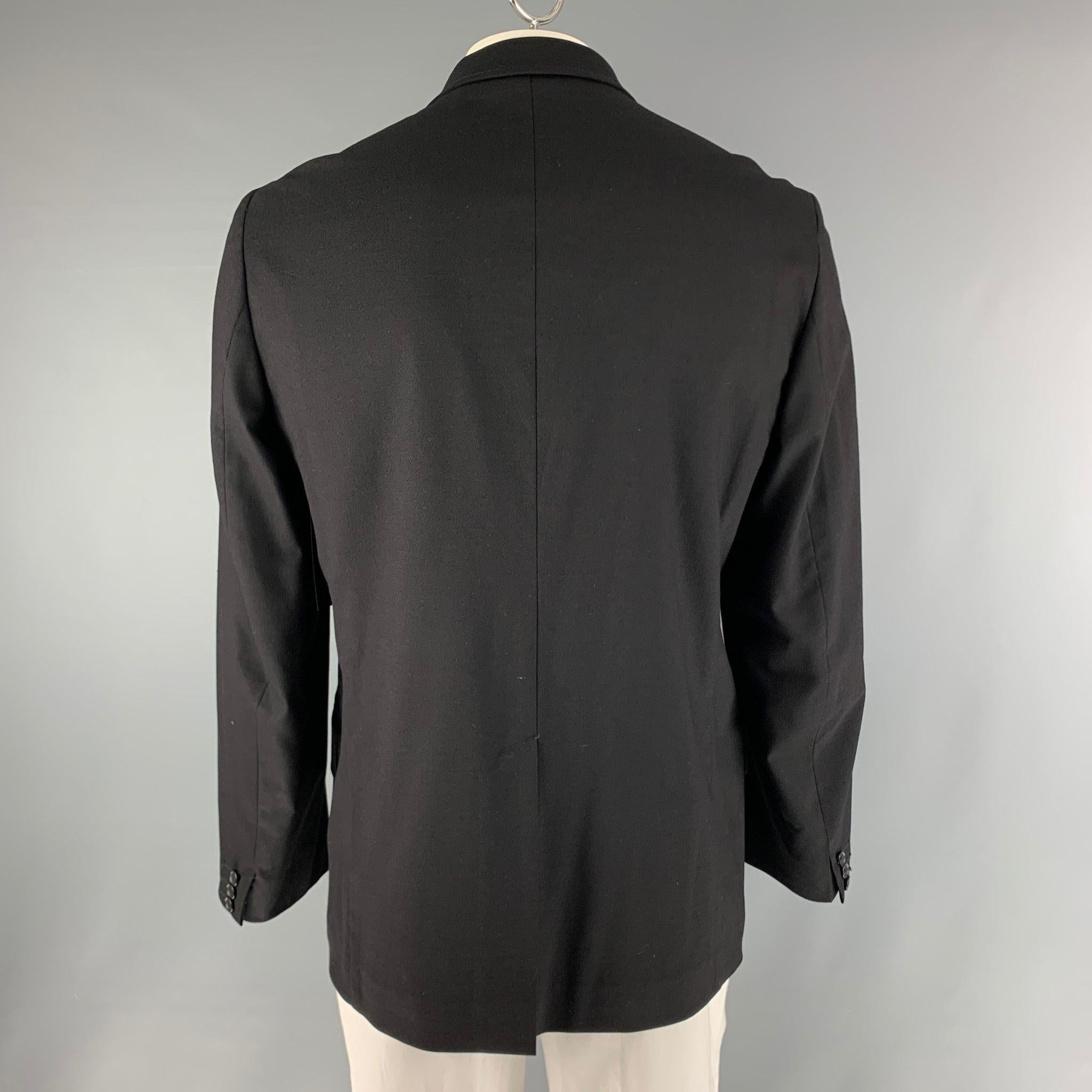 DOLCE & GABBANA Chest Size 40 Black Cashmere Blend Jacket In Excellent Condition For Sale In San Francisco, CA