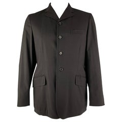 DOLCE & GABBANA Giacca in misto cashmere nero taglia 40