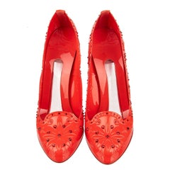 Dolce & Gabbana - Cinderella PVC Crystals Pumps Red 39 9