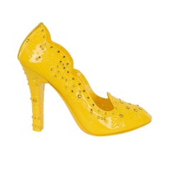 Dolce & Gabbana - Cinderella PVC Rhinestones Pumps Yellow EUR 38