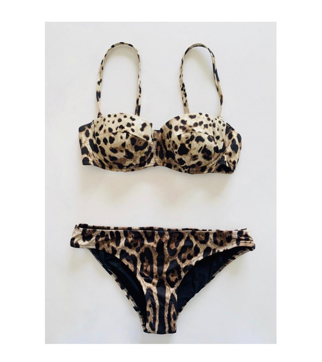 dolce gabbana bikini leopard