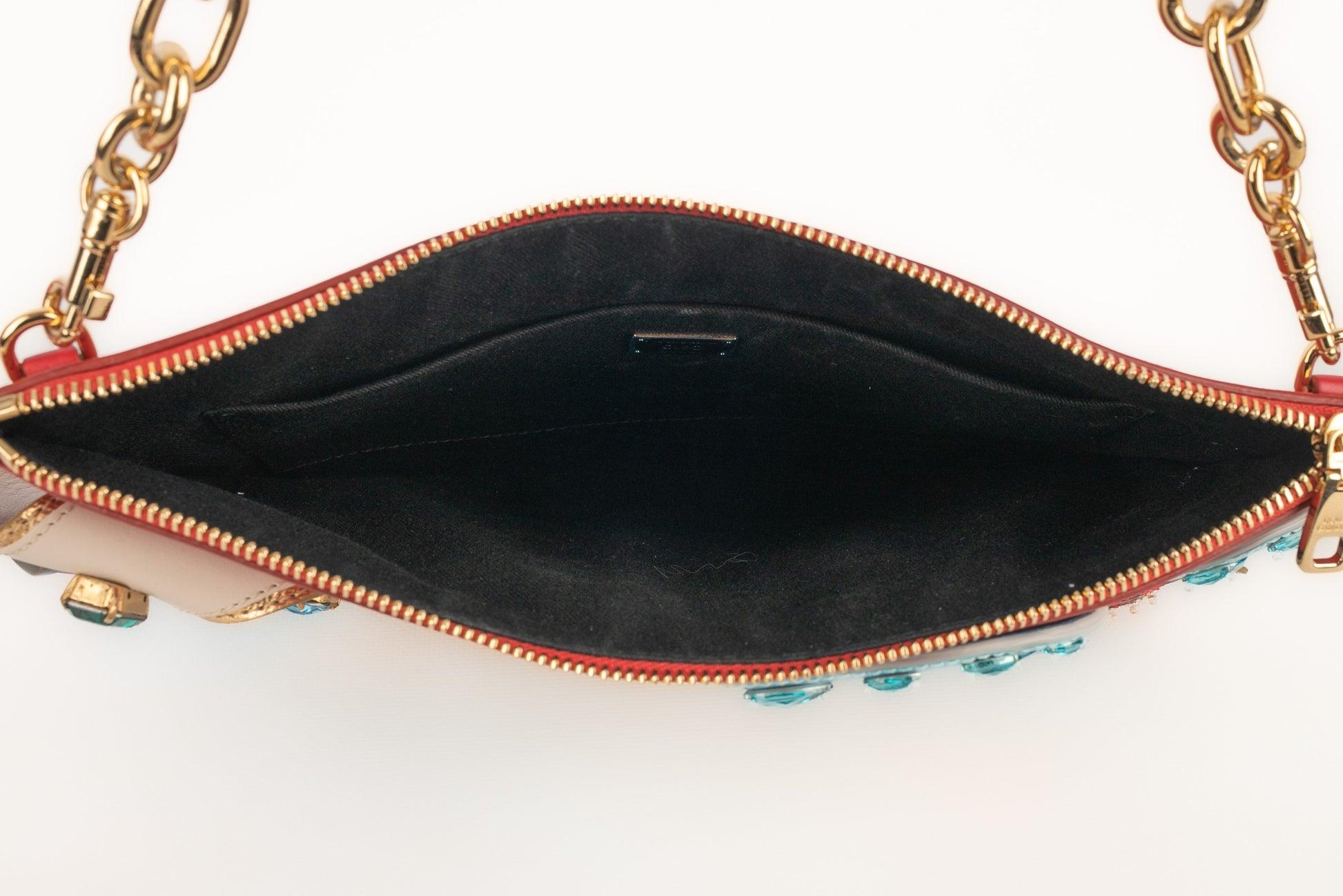 Sac à main Dolce & Gabbana 'Cleo Heaven' en cuir rouge, 2018 en vente 5