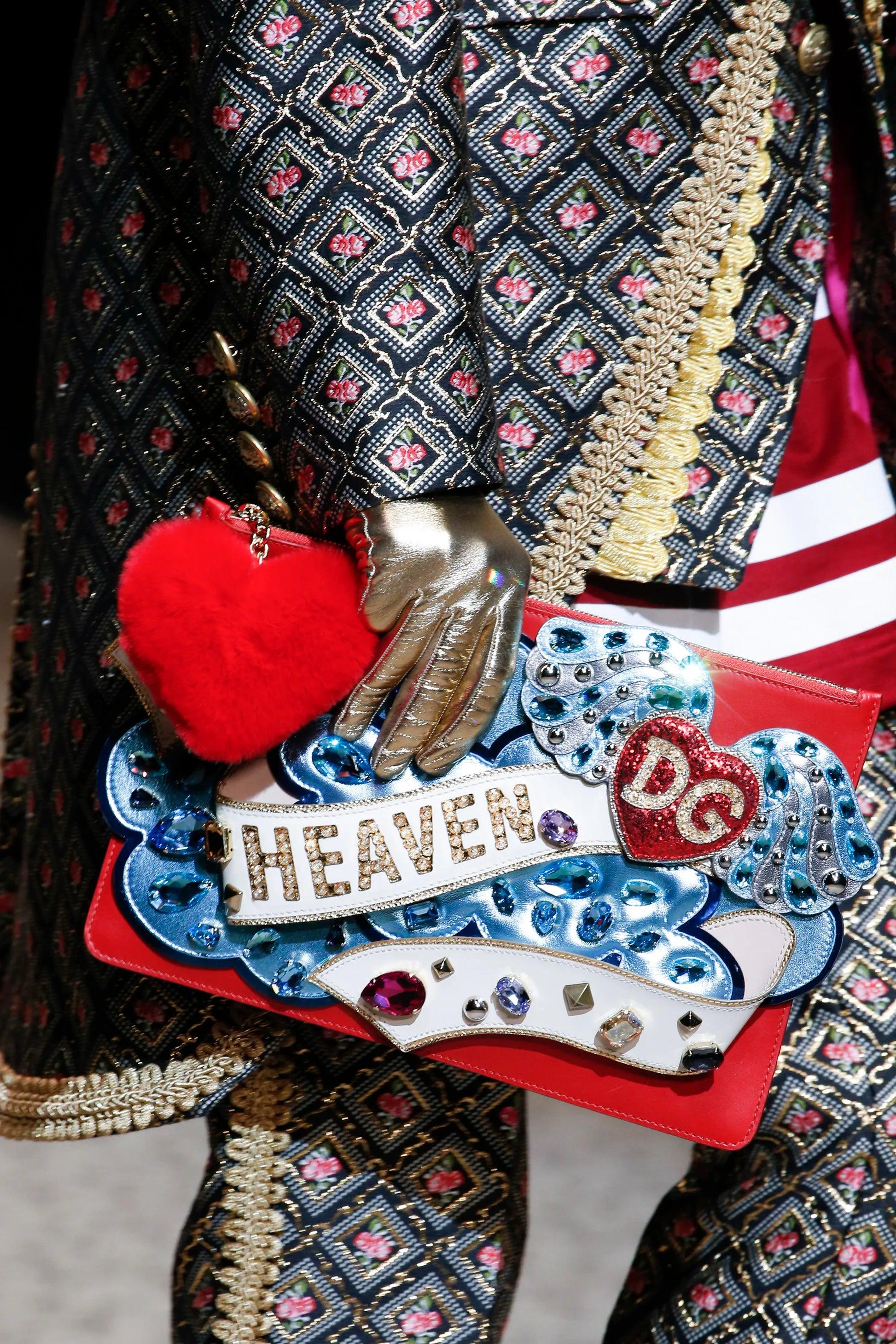 Sac à main Dolce & Gabbana 'Cleo Heaven' en cuir rouge, 2018 en vente 8