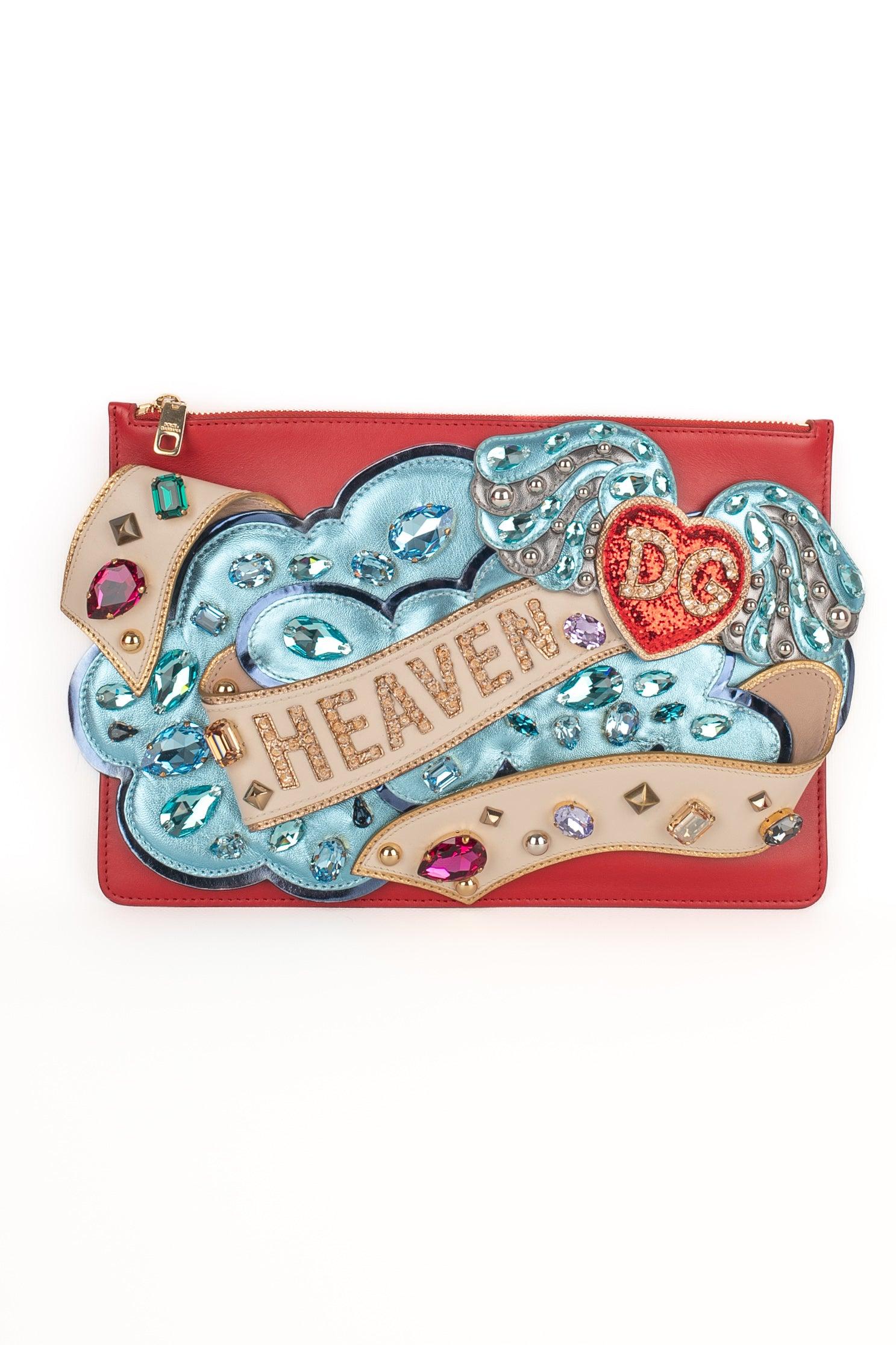 Sac à main Dolce & Gabbana 'Cleo Heaven' en cuir rouge, 2018 en vente