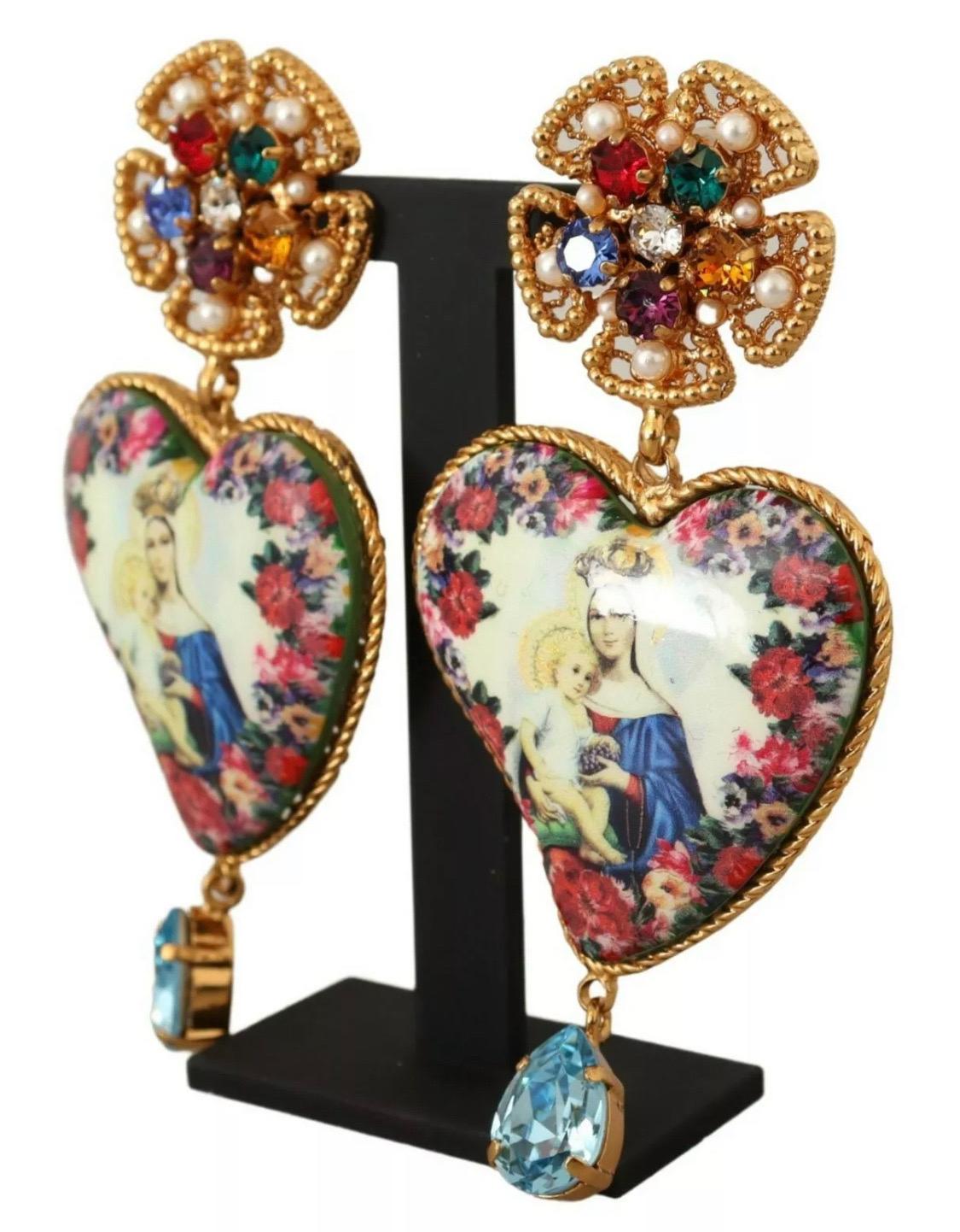 dolce gabbana heart earrings