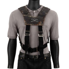 Dolce & Gabbana - Coated Canvas Double Backpack Waist Bag with Logo Black Brown