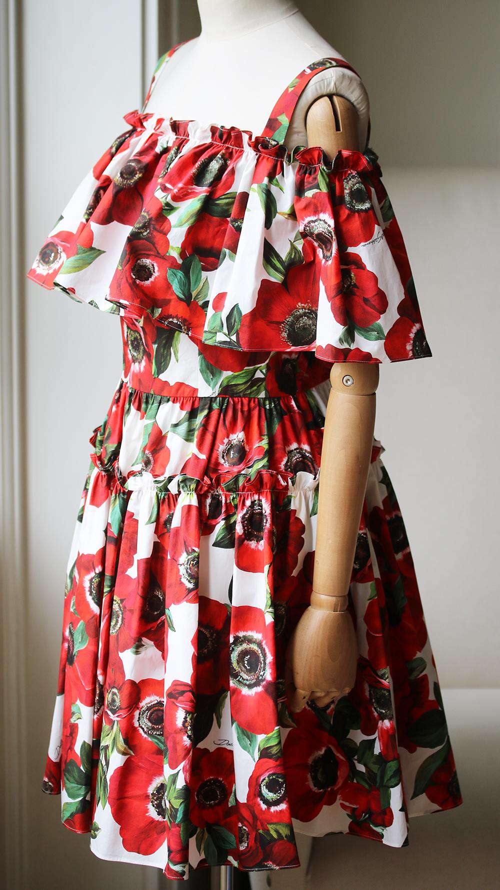 dolce and gabbana poplin dress