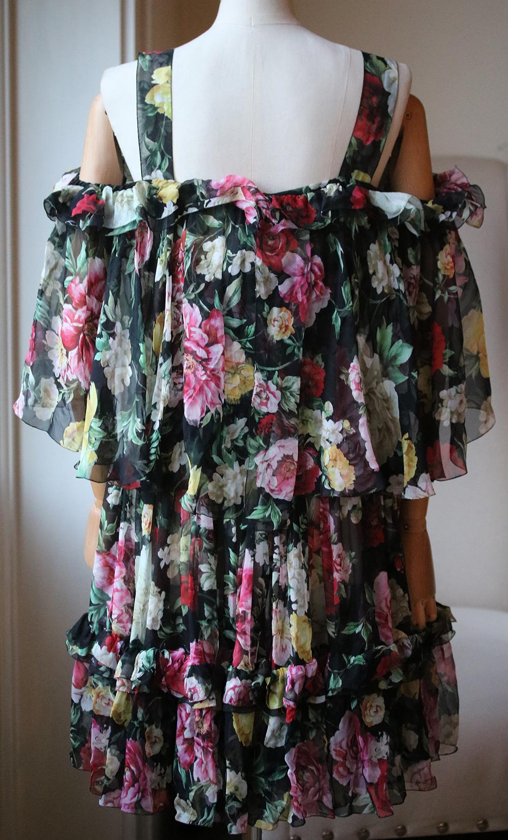 silk chiffon mini dress