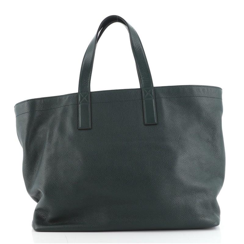 Nero Dolce & Gabbana Tote aperta convertibile in pelle grande