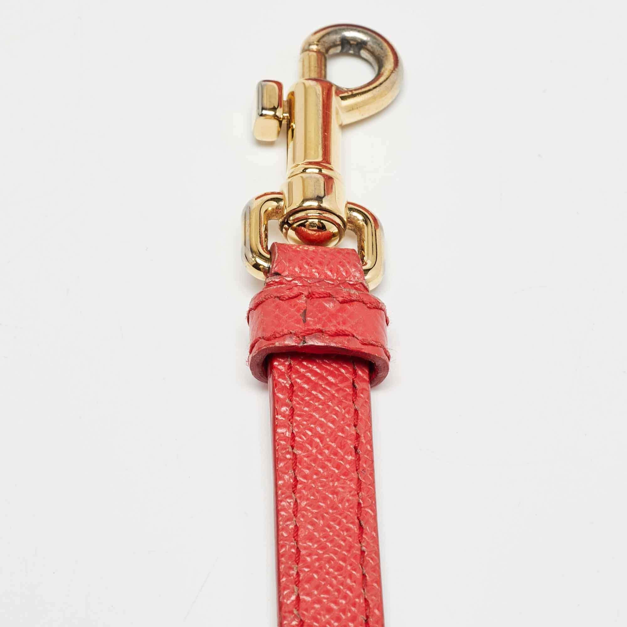 Dolce & Gabbana Coral Pink Leather Medium Miss Sicily Top Handle Bag 4