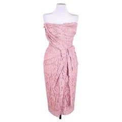 Dolce & Gabbana Corset Dress, Size 40 (Italy) - Pink Lace