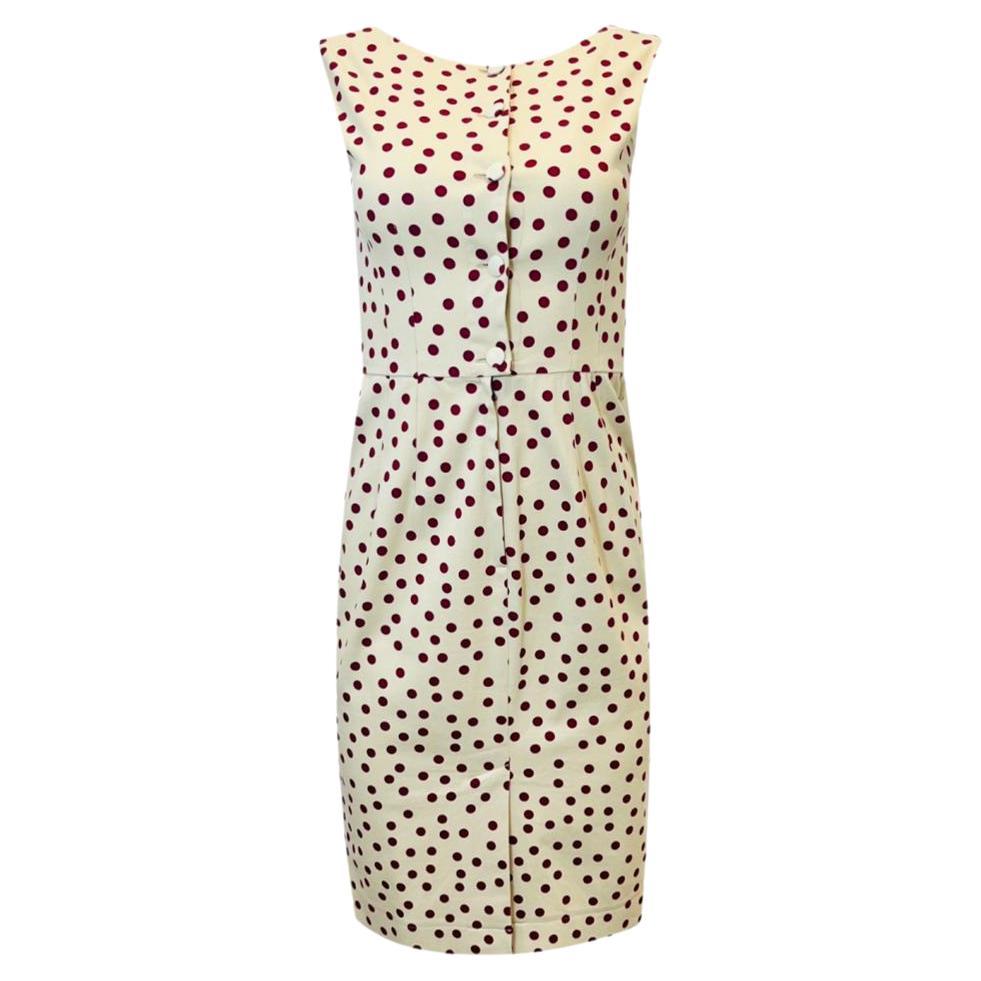 Dolce 
Gabbana Cotton Polk Dot Dress