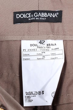 Dolce & Gabbana Baumwollhose, 2006, Italien, Vintage (Größe 42), Laufsteg