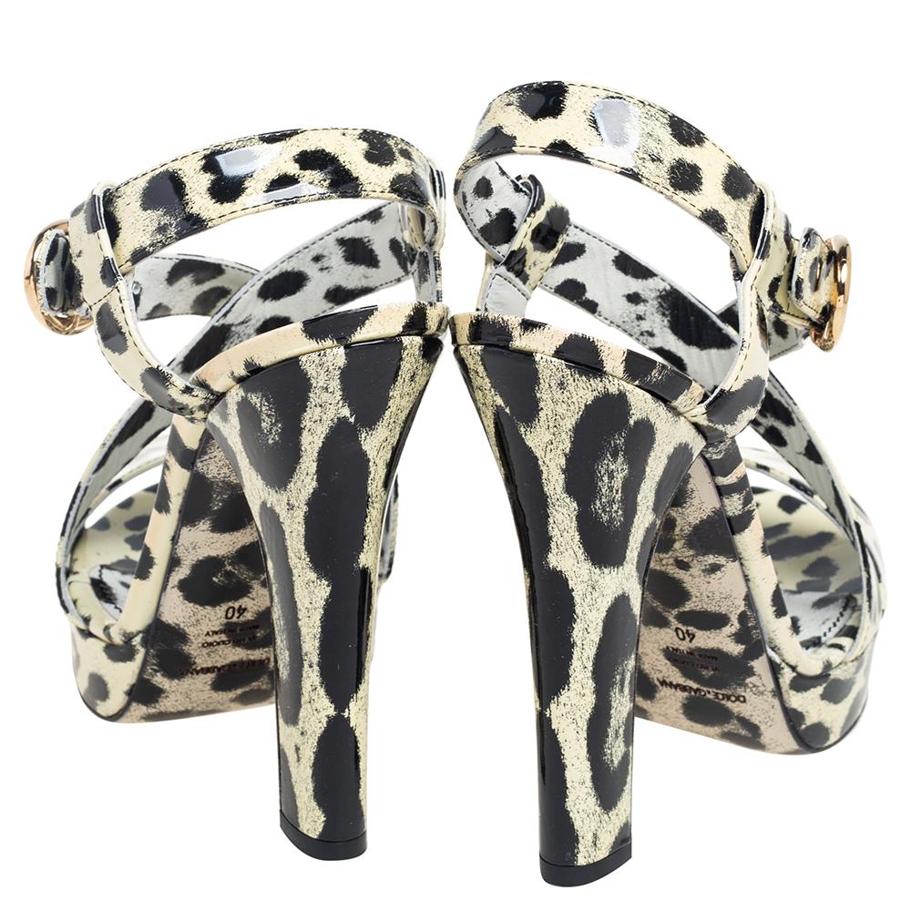 leopard platform sandals