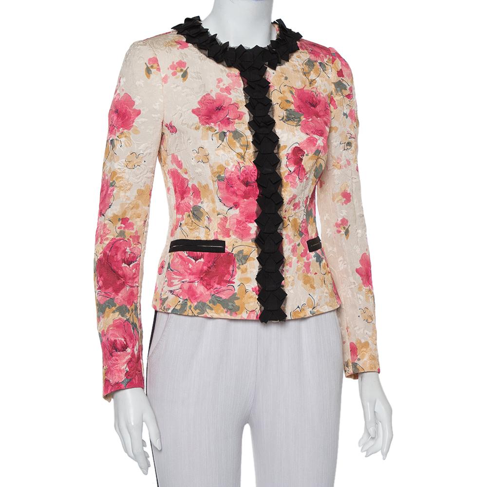 cream floral jacket