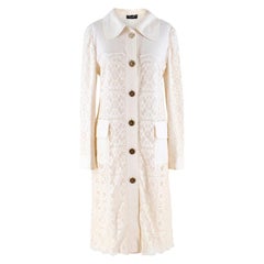 Dolce & Gabbana Crochet-Lace Cotton and Linen-blend Jacket IT 44