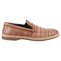 Dolce & Gabbana - Crocodile Leather Loafer MONDELLO Beige