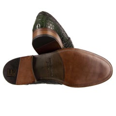 Dolce & Gabbana Crocodile Leather Loafer NAPOLI Green EUR 39