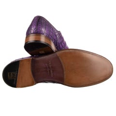 Dolce & Gabbana Crocodile Leather Shoes NAPOLI Purple EUR 39