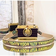 Dolce & Gabbana Crocodile Skin Camera Bag