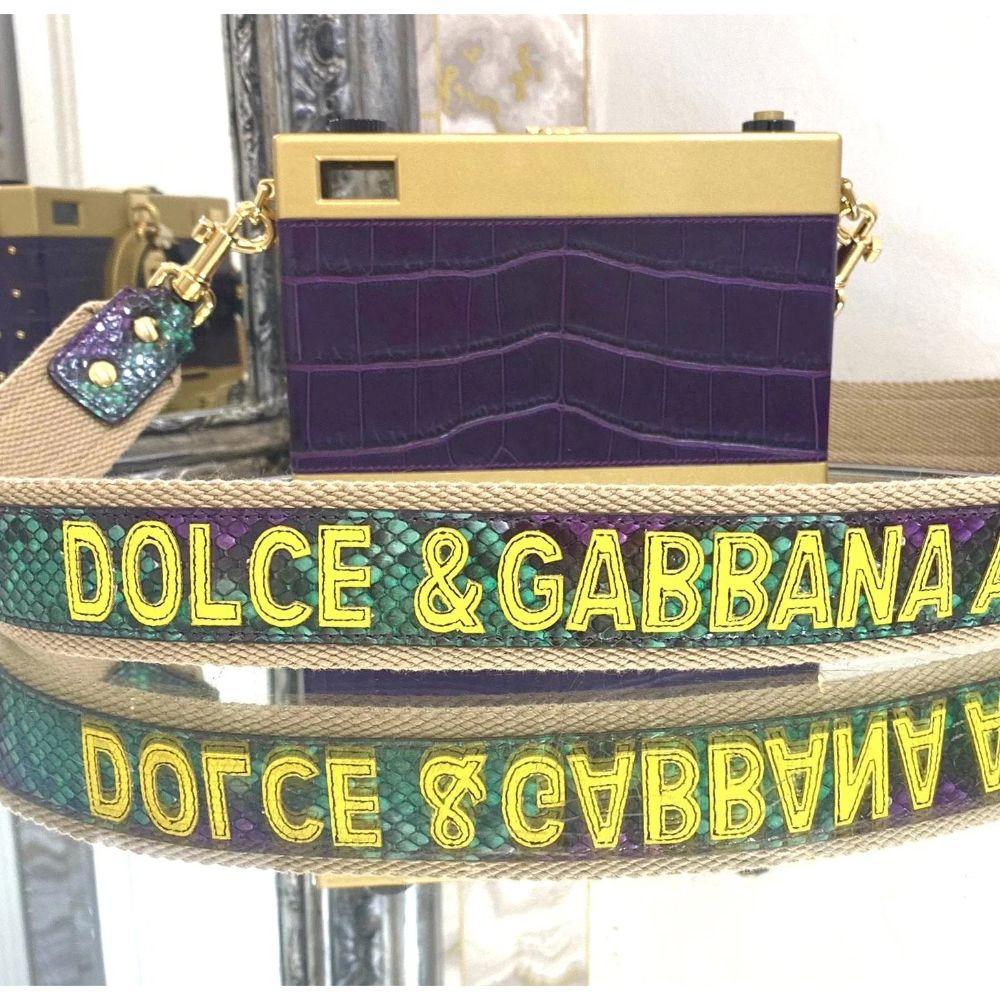Women's Dolce & Gabbana Crocodile Skin Camera Bag