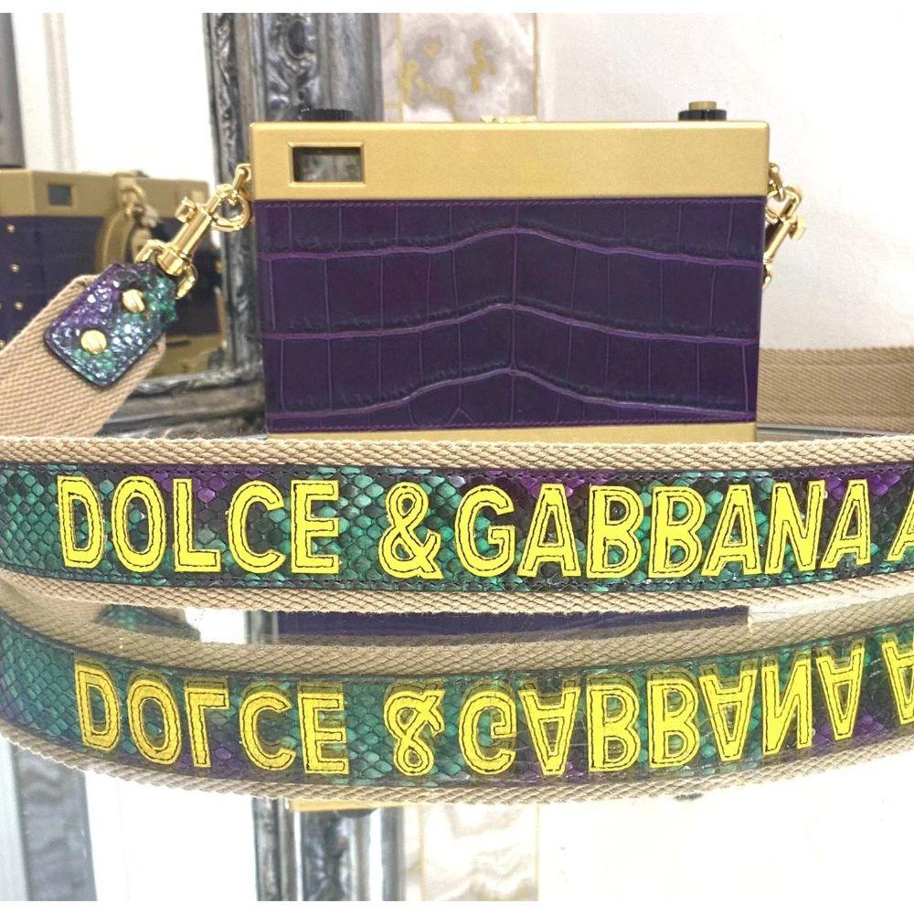 Women's Dolce & Gabbana Crocodile Skin Camera Bag