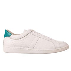 Dolce & Gabbana - Krokodil-Turnschuhe GUATEMALA Weiß EUR 40