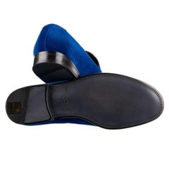 Dolce & Gabbana - Cross Embroidered Loafer MILANO Blue EUR 44