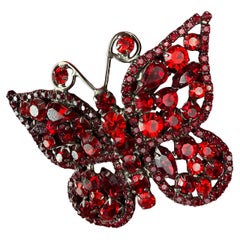 Dolce & Gabbana Crystal Butterfly Embellished Cocktail Dress 2005-2006