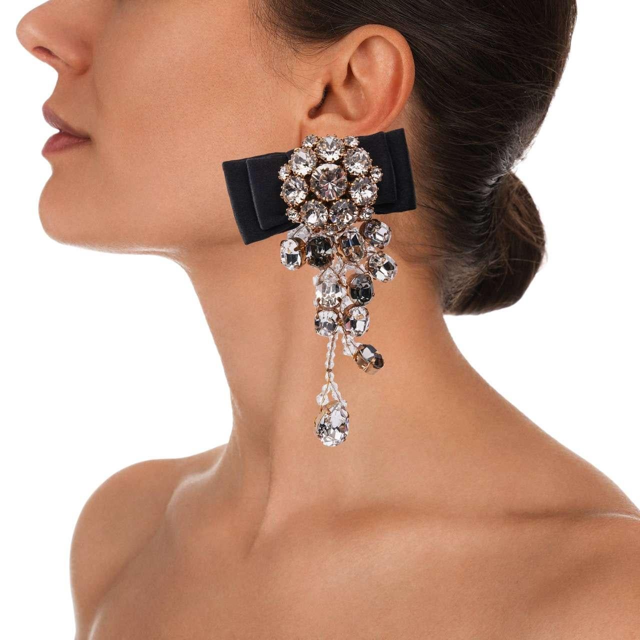 bow clip on earrings