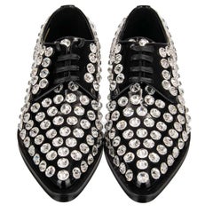 Dolce & Gabbana - Crystal Classic Leather Shoes MILLENIALS Black 39 US 9