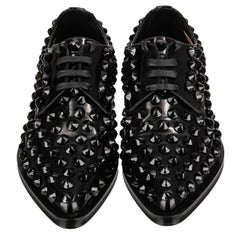 Dolce & Gabbana - Crystal Classic Leather Shoes MILLENIALS Black 40 US 10