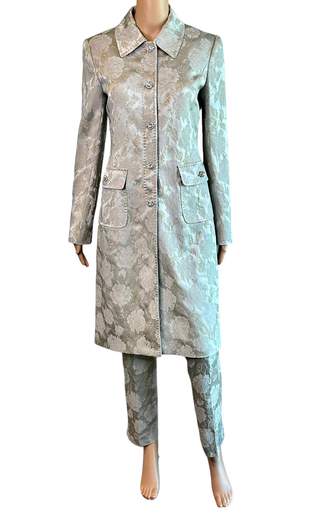 Dolce & Gabbana Crystal Embellished Floral Brocade Jacket & Pants 2 Piece Set Pant Suit Ensemble IT 40

FOLLOW US ON INSTAGRAM @OPULENTADDICT