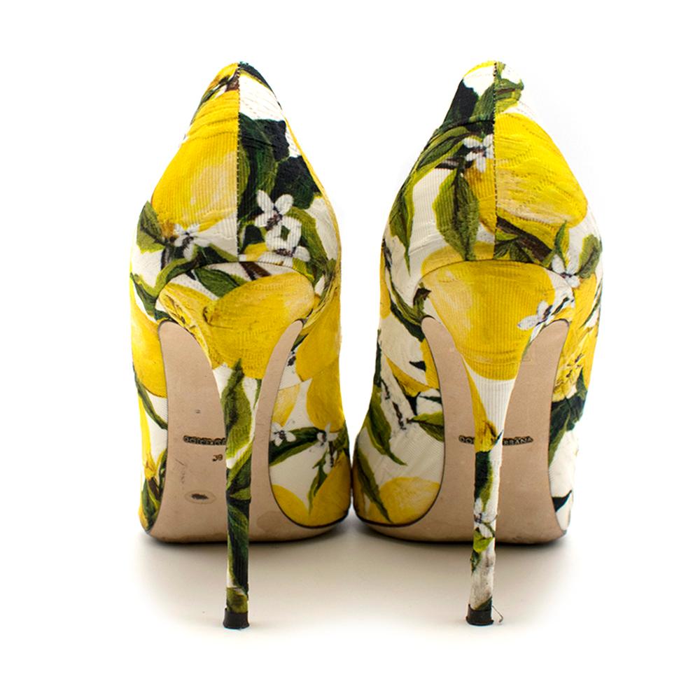 dolce and gabbana lemon shoes