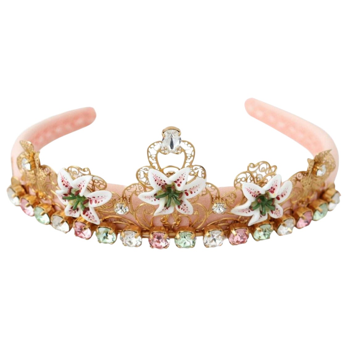 Dolce

Gabbana crystal embellished lilies

motive diadem