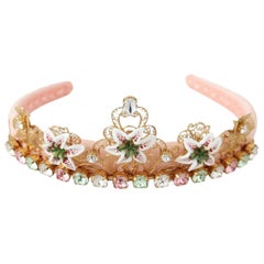 Dolce
& Gabbana crystal embellished lilies

motive diadem