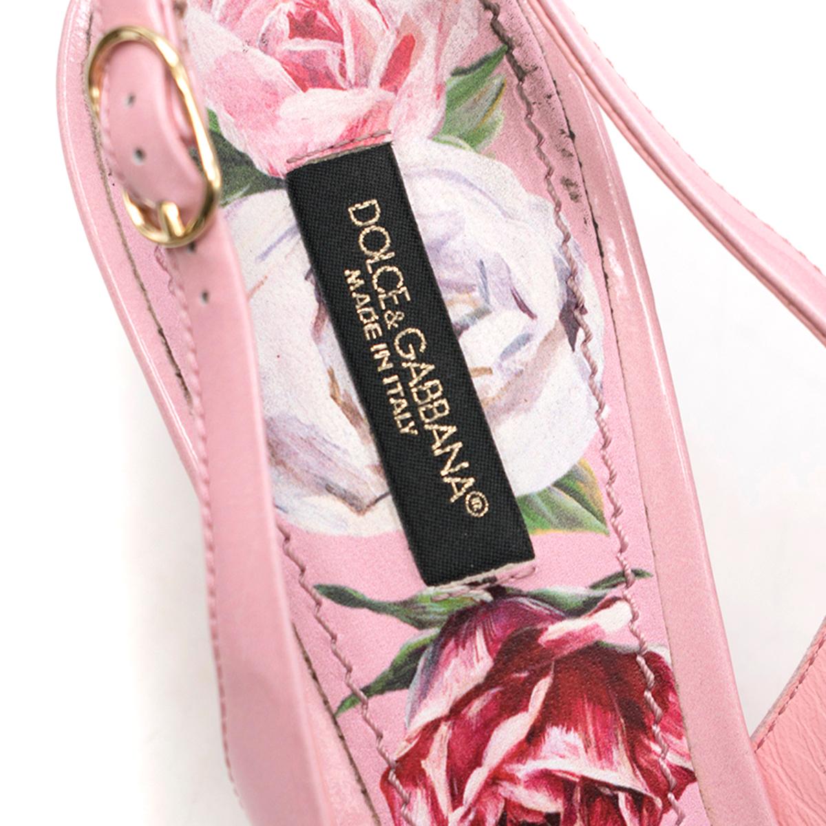 dolce gabbana floral pumps